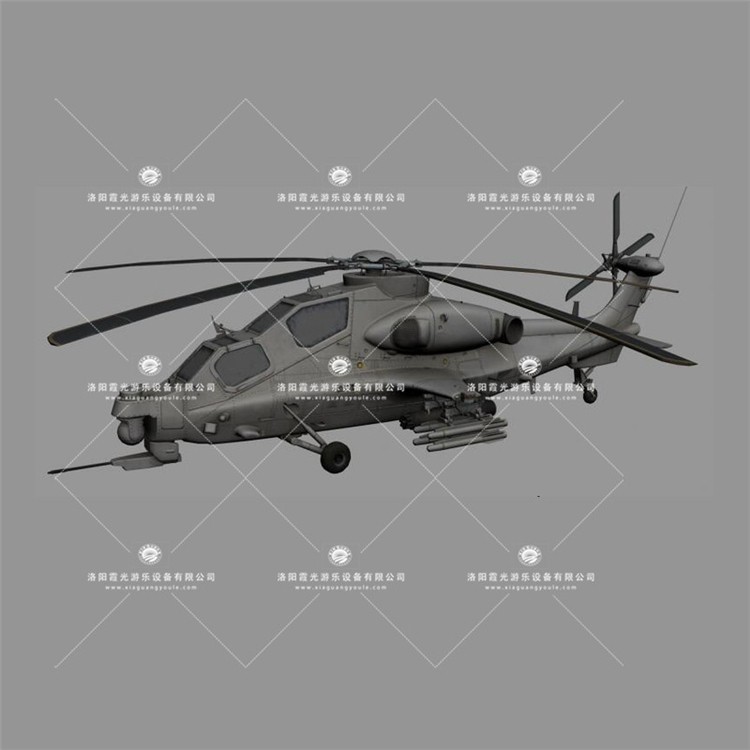 柘荣武装直升机3D模型